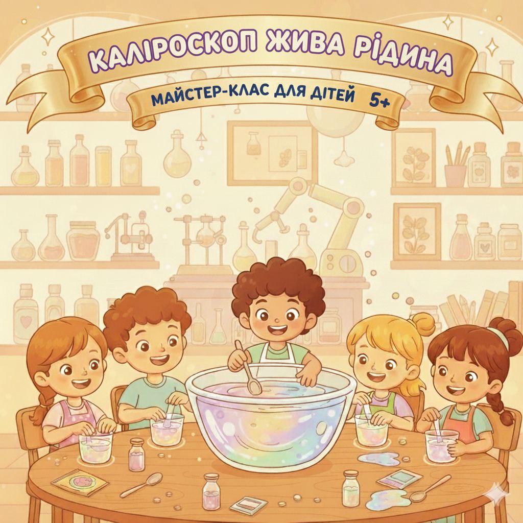 🎨 КАЛІРОСКОП — Майстер-клас, жива рідина у твоїх руках! Створюємо реоскопічну рідину 🌿