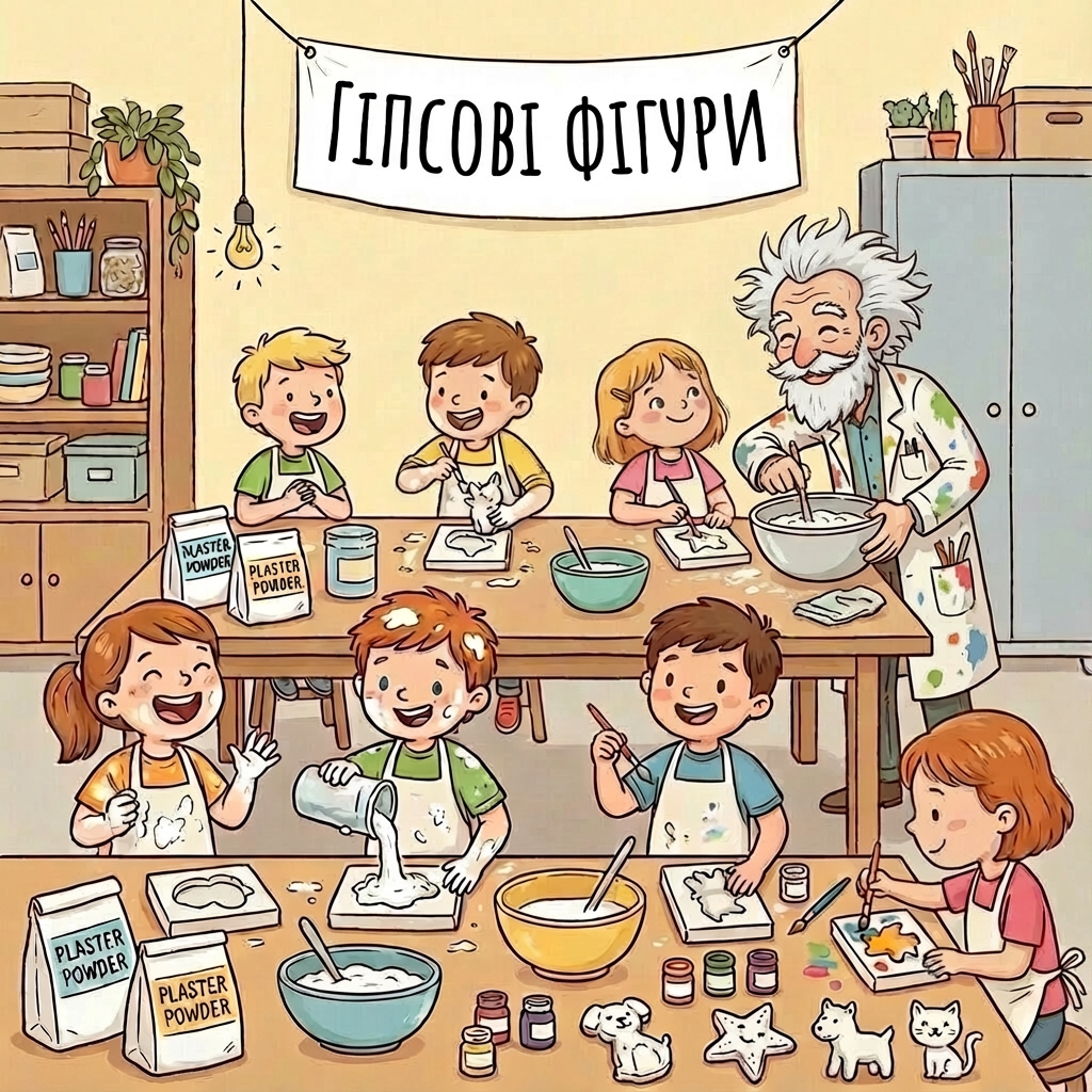 🗽 ГІПСОВІ ФІГУРКИ – майстер-клас для дітей – Створи власний витвір!